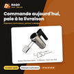 Batteur Électrique Nasco – 5 Vitesses – Acier Inox-Noir – 300W | HM1406A-CB