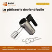 Batteur Électrique Nasco – 5 Vitesses – Acier Inox-Noir – 300W | HM1406A-CB