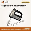 Batteur Électrique Nasco – 5 Vitesses – Corps en Plastique – 400 W | HM9118-GS