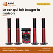 Home Cinema 5.1CH Nasco – 120W – Caisson de BASSE+10WX5 Haut-Parl – Telec. | NAS-HT5.1-N5245