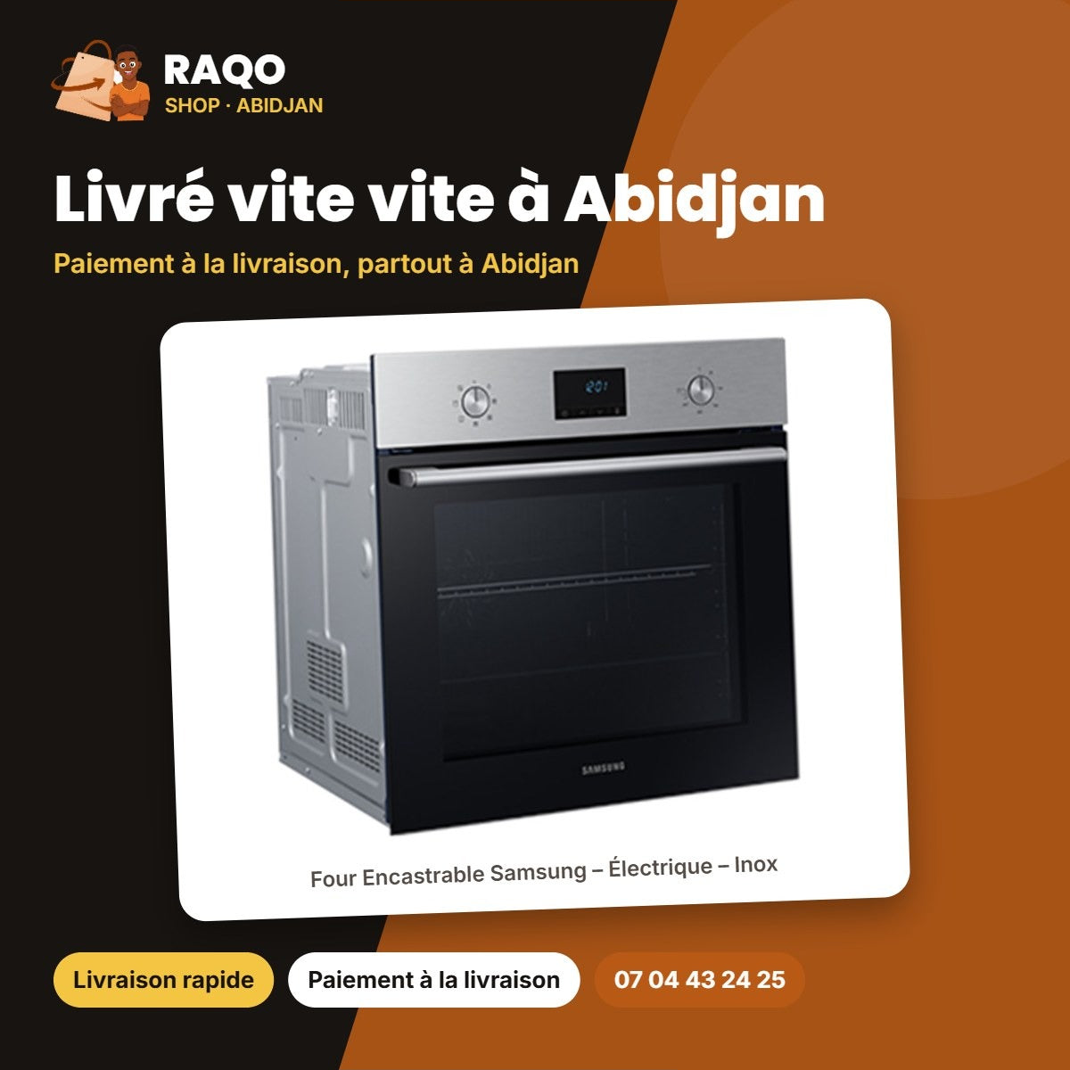 Four Encastrable Samsung – Électrique – Inox | NV68A1140BS/EF