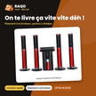 Home Cinema 5.1CH Nasco – 45W Caisson de BASSE+10WX5 Haut-Parl. – Telec. | NAS-HT5.1-N5240