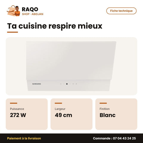 Hotte Aspirante Samsung – 67.5X44.5X49CM – Blanc – 272W | NK24M7060VW/SG