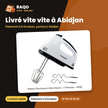 Batteur Électrique à Main Nasco – 7 Vitesses – 150W | NAS-HM218-TMT