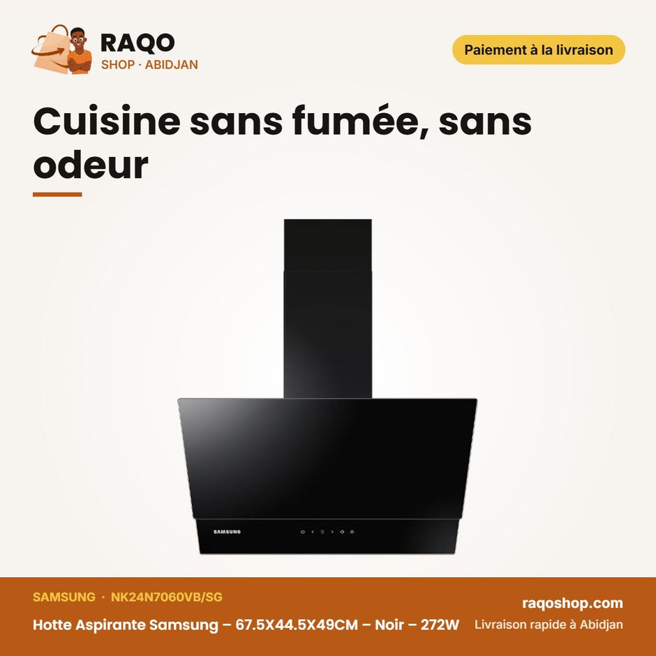 Hotte Aspirante Samsung – 67.5X44.5X49CM – Noir – 272W | NK24N7060VB/SG