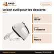 Batteur Électrique à Main Nasco – 7 Vitesses – 150W | NAS-HM218-TMT