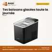 Machine à Glaçons Nasco – 26 Lb Bullet Ice Maker – Noir – 150W | IMB1008AB-N