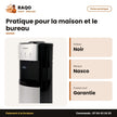 Distributeur D'eau Nasco – 3 Robinets – Avec Cabinet Refrigere – Noir-Argente | NAS-WD-1128R-B3