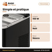 Machine à Glaçons Nasco – 26 Lb Bullet Ice Maker – Noir – 150W | IMB1008AB-N