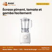 Mixeur Midea – Blanc – 1.25 L – Bocal de Broyage | MJ-BL6010W