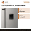 Réfrigérateur Américain Hisense – 2 Portes – Total No Frost – Distributeur D'eau | RS5P558NMSG