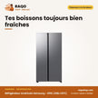 Réfrigérateur Américain Samsung – 655L (418L+237L) – Silver – 2 Portes | RS70F65Q4TGH