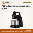 Batteur Électrique avec Bol Midea – Noir-Inox – 5 Vitesses – 400W | MIXER_HM0293A
