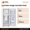 Réfrigérateur Hisense – Silver – 251L Net (198+53) – No Frost | RD-32WR4SA