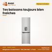 Réfrigérateur Combiné Nasco – 283L (194L+89L) – 3 Tiroirs – Silver | SNASD2-440WD