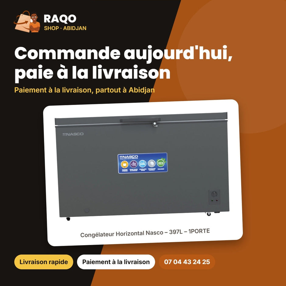Congélateur Horizontal Nasco – 397L – 1PORTE – 1 Panier Interne | NAS-500WA-DS