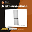 Réfrigérateur Combiné Nasco – 287L(198L+89L) – Silver – 3 Tiroirs | SNASD2-440