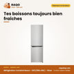 Réfrigérateur Combiné Nasco – 287L(198L+89L) – Silver – 3 Tiroirs | SNASD2-440