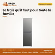 Réfrigérateur Combiné Nasco – 4 Tiroirs – Silver – 246L Net | HNASD2-33