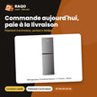 Réfrigérateur Combiné Nasco – 5 Tiroirs – Silver – 251L(134L+117L) | SNASD2-350-5D