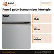 Réfrigérateur Midea – Defrost – 204L (163LT+41LT) – Silver | MDRT294FGF50D