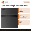 Réfrigérateur TCL – 286L(225L + 61L) – Dark Silver – 1 Casier | P286TMG