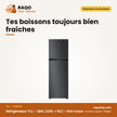 Réfrigérateur TCL – 286L (225L + 61L) – Gris Fonce – Multi Air Flow | P286TM