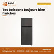 Réfrigérateur TCL – 207L (167L + 40L) – Gris Fonce | F210TM