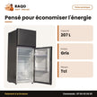 Réfrigérateur TCL – 207L (167L + 40L) – Gris Fonce | F210TM