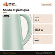 Bouilloire Électrique Midea – 1.7 Litres – 2200W – Stainless Steel | MK-HJ1705G