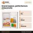 Petit Réfrigérateur Hisense 1 Porte 91L Net – Silver | RS-12DR4SG