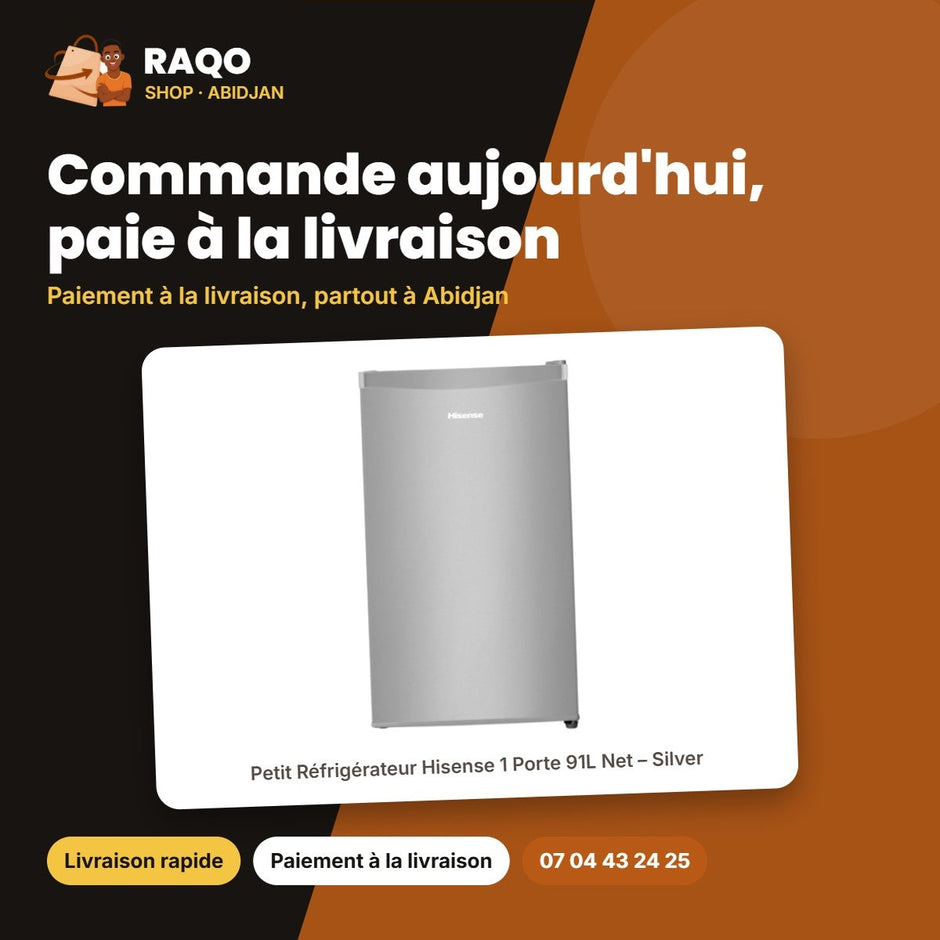 Petit Réfrigérateur Hisense 1 Porte 91L Net – Silver | RS-12DR4SG