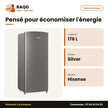 Réfrigérateur Hisense – 176L Net – Silver – 1 Porte | RS-23DR4SA