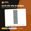 Réfrigérateur Combiné Nasco 4 Tiroirs – Silver – 260L Net – Avec Clé | SNASD2-350