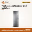 Congélateur Vertical Hisense – 5 TIROIRS+2 Etageres – Stainless Steel Look | RS-34WC4SA