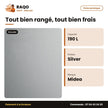 Réfrigérateur Midea – 1 Porte – 190L (173LT+17LT) – Silver-Argent | MDRD268FGG50
