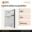 Réfrigérateur Samsung – Refined Inox – Distributeur D'eau – 528L(402L+126L) | RT53DG7B14S9EF