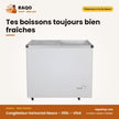 Congélateur Horizontal Nasco – 255L – Vitré – 2 Portes Couliss. | NAS-FS255FL