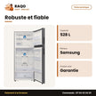 Réfrigérateur Samsung – Clean Steel – Distributeur D'eau – 528L(402L+126L) | RT53DG7B60SLUT