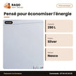 Congélateur Horizontal Nasco Silver 290L – 1 Porte – 1 Panier à L'interieur – Clé | KNAS-400