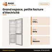 Réfrigérateur Combiné Nasco – 3 Tiroirs – Gris Fonce – 170L Net | SNASD2-250