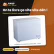 Congélateur Horizontal Nasco Silver 290L – 1 Porte – 1 Panier à L'interieur – Clé | KNAS-400