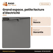 Congélateur Horizontal Nasco – Argent – 1PANIER – Porte Vitré à L'interieur | SNAS-450