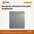 Congélateur Horizontal Midea – 198L – Inverter – Gris | MDRC362FZG43D