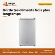 Mini Réfrigérateur TCL – 1 Porte – Silver – 90 L | F117SDS