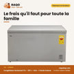 Congélateur Horizontal TCL – 397 L – Gris – 1 Panier Interne | F400CF