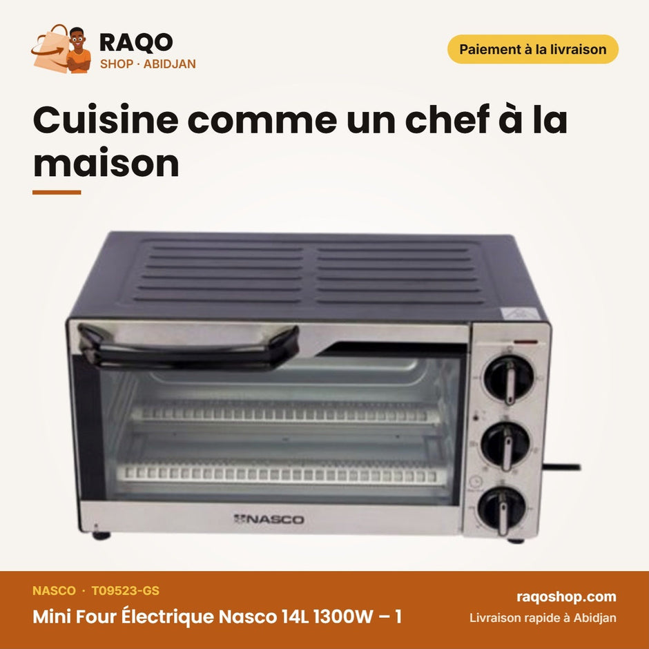 Mini Four Électrique Nasco 14L 1300W – 1 | T09523-GS