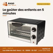 Four Grille Pain Elect. Nasco – 9L – 1000W – 93-232° | TO9431-CB