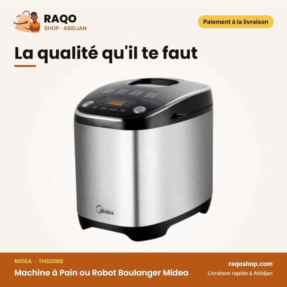 Machine à Pain ou Robot Boulanger Midea – Capacité 1000G Max | THS20BB
