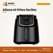 Friteuse à Air Midea – 4 L – Noir – Tiroir Amovible | MF-TN40D2